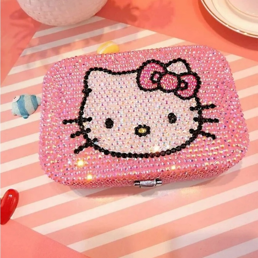Hello kitty Pink crystal Jewelry Box